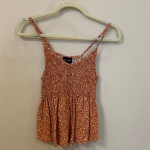 Kendall & Kylie Terracotta Floral Camisole